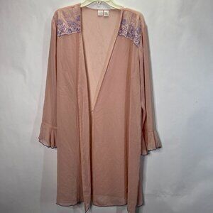 Gilligan O' Malley Pink Sheer Robe Gown